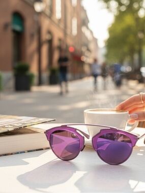 Christian Dior So Real Sunglasses Matte Violet Pink Mirror Lens Authentic